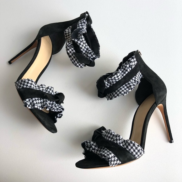 NEW Alexandre Birman Clarita Black Gingham Sandals - Picture 5 of 8